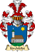 v.23 Coat of Family Arms from Germany for Kirchfeldt