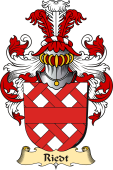 v.23 Coat of Family Arms from Germany for Riedt