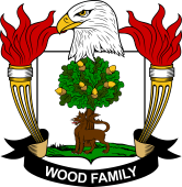Coat of arms used by the Wood family in the United States of America