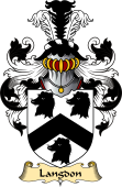 English Coat of Arms (v.23) for the family Langdon