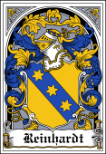 German Wappen Coat of Arms Bookplate for Reinhardt