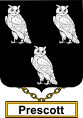 English Coat of Arms Shield Badge for Prescott