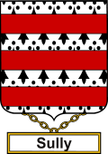 English Coat of Arms Shield Badge for Sully