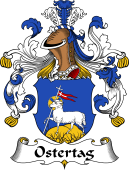 German Wappen Coat of Arms for Ostertag
