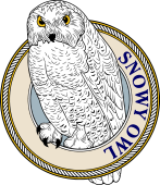 Birds of Prey Clipart image: Snowy Owl or Great White-M