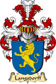 v.23 Coat of Family Arms from Germany for Langsdorff