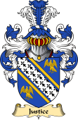 English Coat of Arms (v.23) for the family Justice