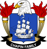 Coat of arms used by the Chapin family in the United States of America