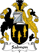 English Coat of Arms for the family Salmon