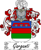 Araldica Italiana Coat of arms used by the Italian family Garganti