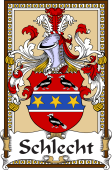 German Coat of Arms Wappen Bookplate  for Schlecht