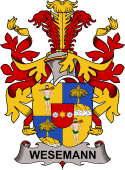 Coat of arms used by the Danish family Wesemann