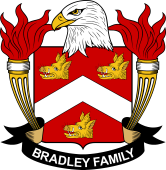 Coat of arms used by the Bradley family in the United States of America