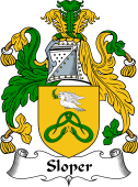 English Coat of Arms for the family Sloper