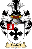 English Coat of Arms (v.23) for the family Pershall or Peshall