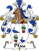 German Wappen Coat of Arms for Pfau