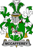 Irish Coat of Arms for McCafferey or McCaffrey