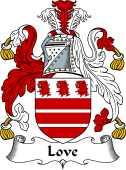 English Coat of Arms for the family Love I