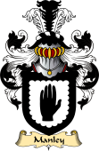 English Coat of Arms (v.23) for the family Manley or Mandley
