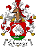 German Wappen Coat of Arms for Schwäger