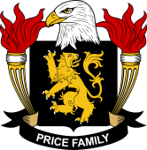 Coat of arms used by the Price family in the United States of America