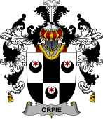 Irish Family Coat of Arms (v.25b) Orpie