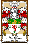 Scottish Coat of Arms Bookplate for MacGowan or Gow