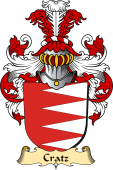 v.23 Coat of Family Arms from Germany for Cratz