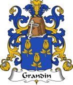 Coat of Arms from France for Grandin or Grondin