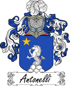 Araldica Italiana Coat of arms used by the Italian family Antonelli