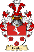 v.23 Coat of Family Arms from Germany for Hettler