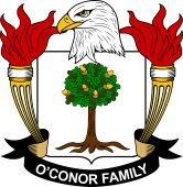 Coat of arms used by the O'Conor family in the United States of America