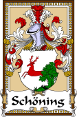 German Coat of Arms Wappen Bookplate  for Schöning
