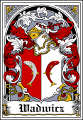 Polish Coat of Arms Bookplate for Wadwicz