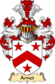 English Coat of Arms (v.23) for the family Arnet