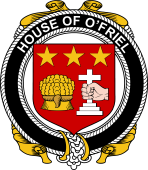 Irish Coat of Arms Badge for the O'FRIEL family
