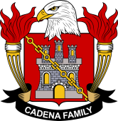 Coat of arms used by the Cadena family in the United States of America