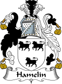 English Coat of Arms for the family Hamelyn or Hamelin