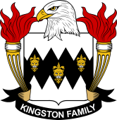 Coat of arms used by the Kingston family in the United States of America
