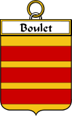 French Coat of Arms Badge for Boulet