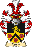 v.23 Coat of Family Arms from Germany for Retter
