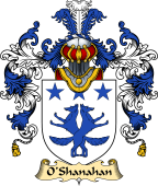 Irish Family Coat of Arms (v.25) O'Shanahan or Shannon