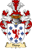 English Coat of Arms (v.23) for the family Thorp