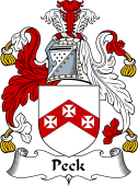 English Coat of Arms for Peck