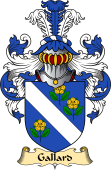 English Coat of Arms (v.23) for the family Gallard