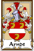 German Coat of Arms Wappen Bookplate  for Arndt