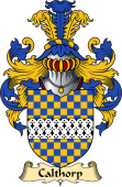English Coat of Arms (v.23) for the family Calthorp or Calthrop