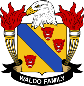 Coat of arms used by the Waldo family in the United States of America