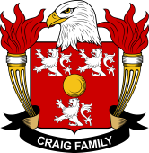 Coat of arms used by the Craig family in the United States of America