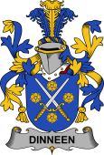 Irish Coat of Arms for Dinneen or O'Dinneen